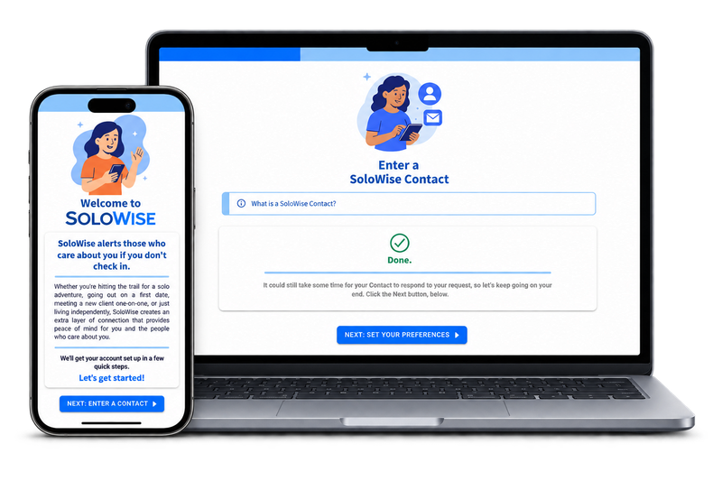 SoloWise onboarding screens