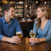 Check-in app for dating and socializing